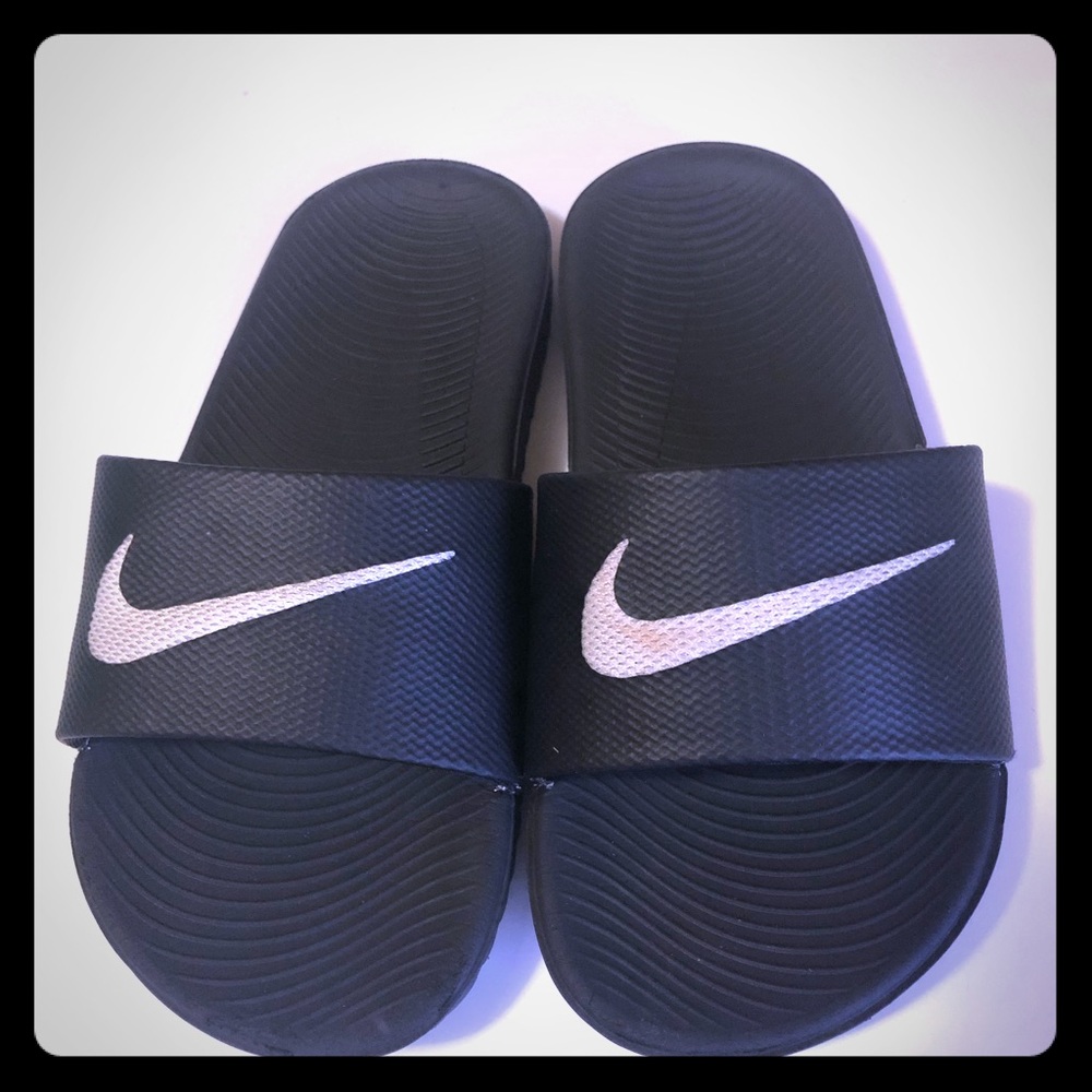Kids Nike slides shoes. Size 12 #nike
